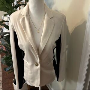 Donna Moore black and white blazer, Size XS